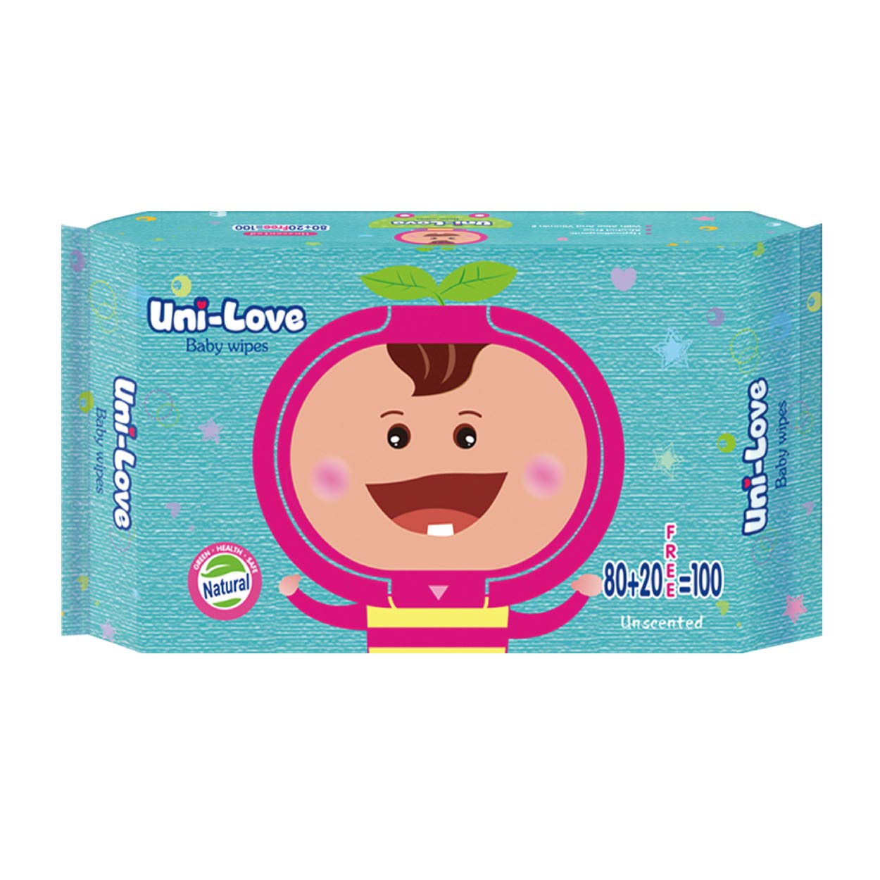 Uni-Love Baby Wipes Unscented 100s