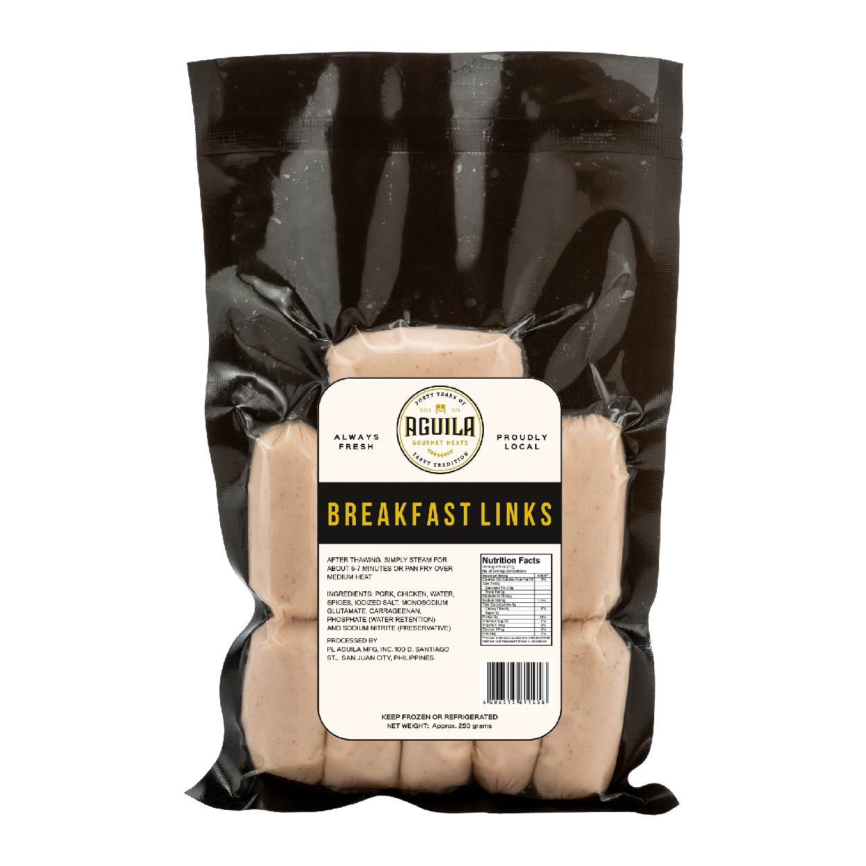 Aguila Breakfast Links Sausage 250g