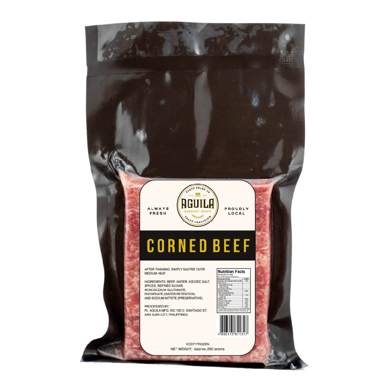 Aguila Corned Beef 250g