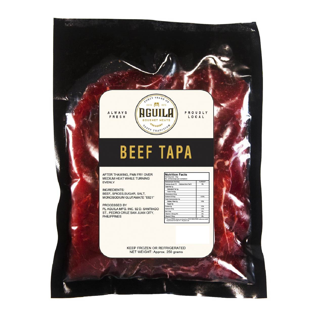 Aguila Beef Tapa 250g