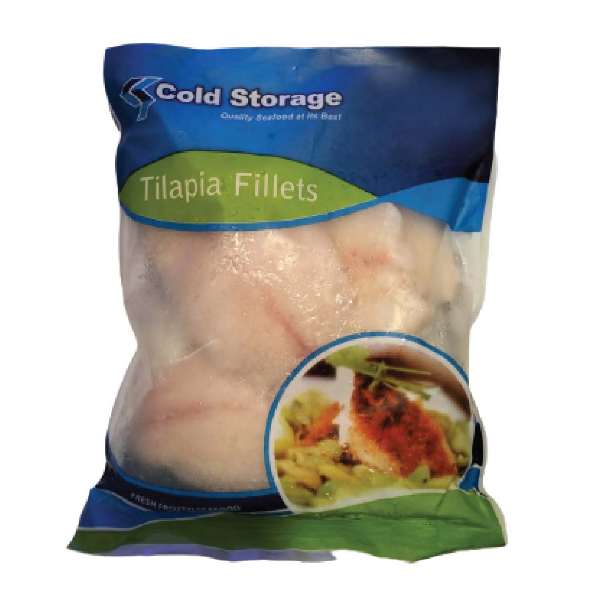 Cold Storage Frozen Tilapia Fillets 700g