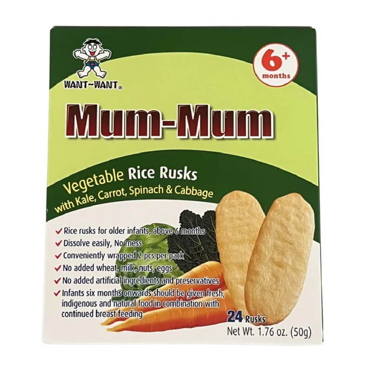 Mum-Mum Vegetable Rice Rusks 6 months + 50g