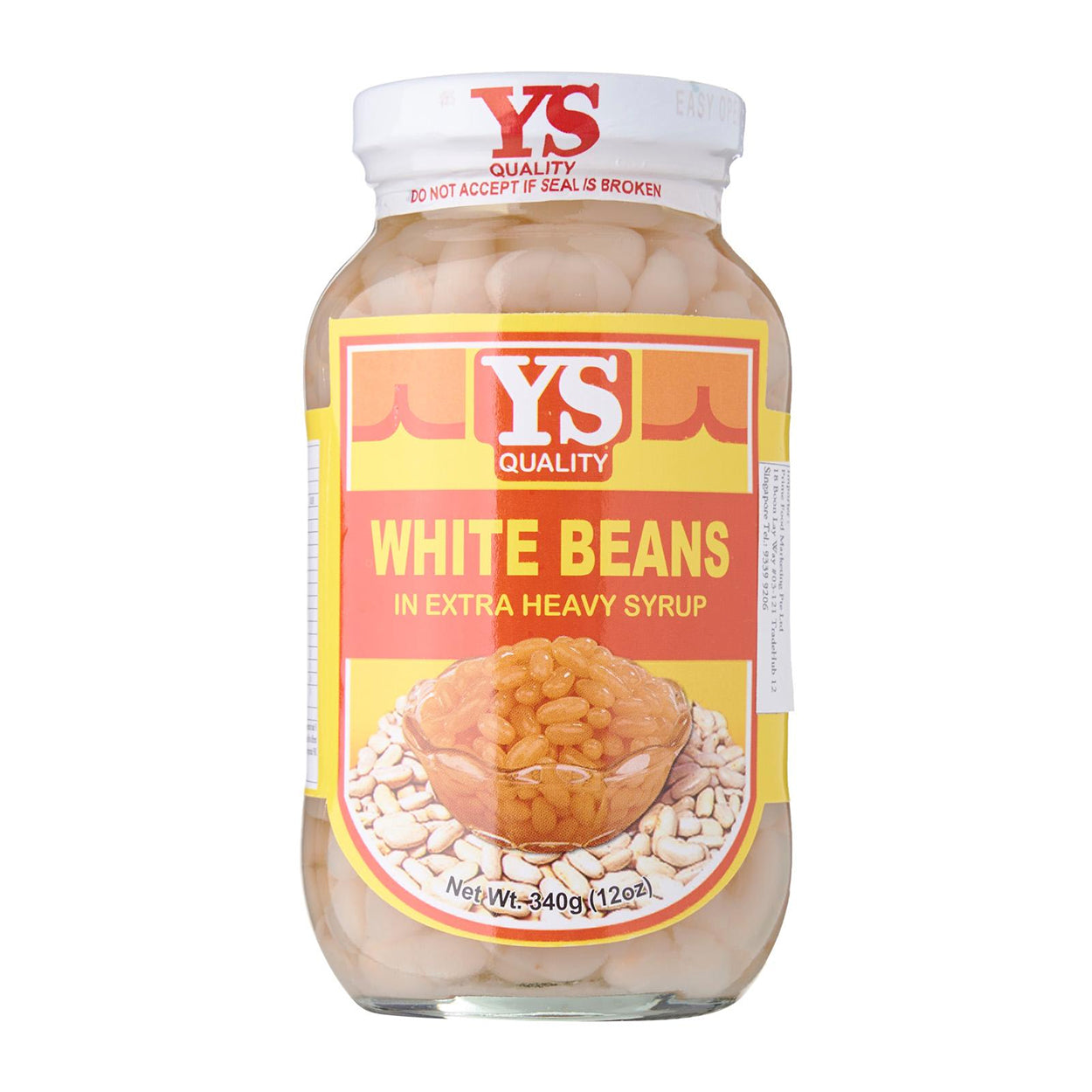 YS White Beans in Extra Heavy Syrup 340g