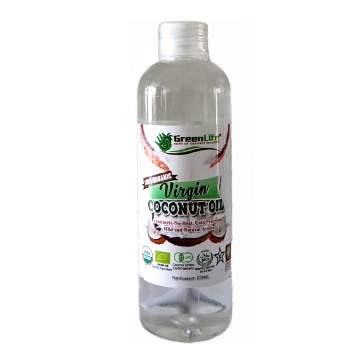 Greenlife Organic Virgin Coconut Oil 250ml