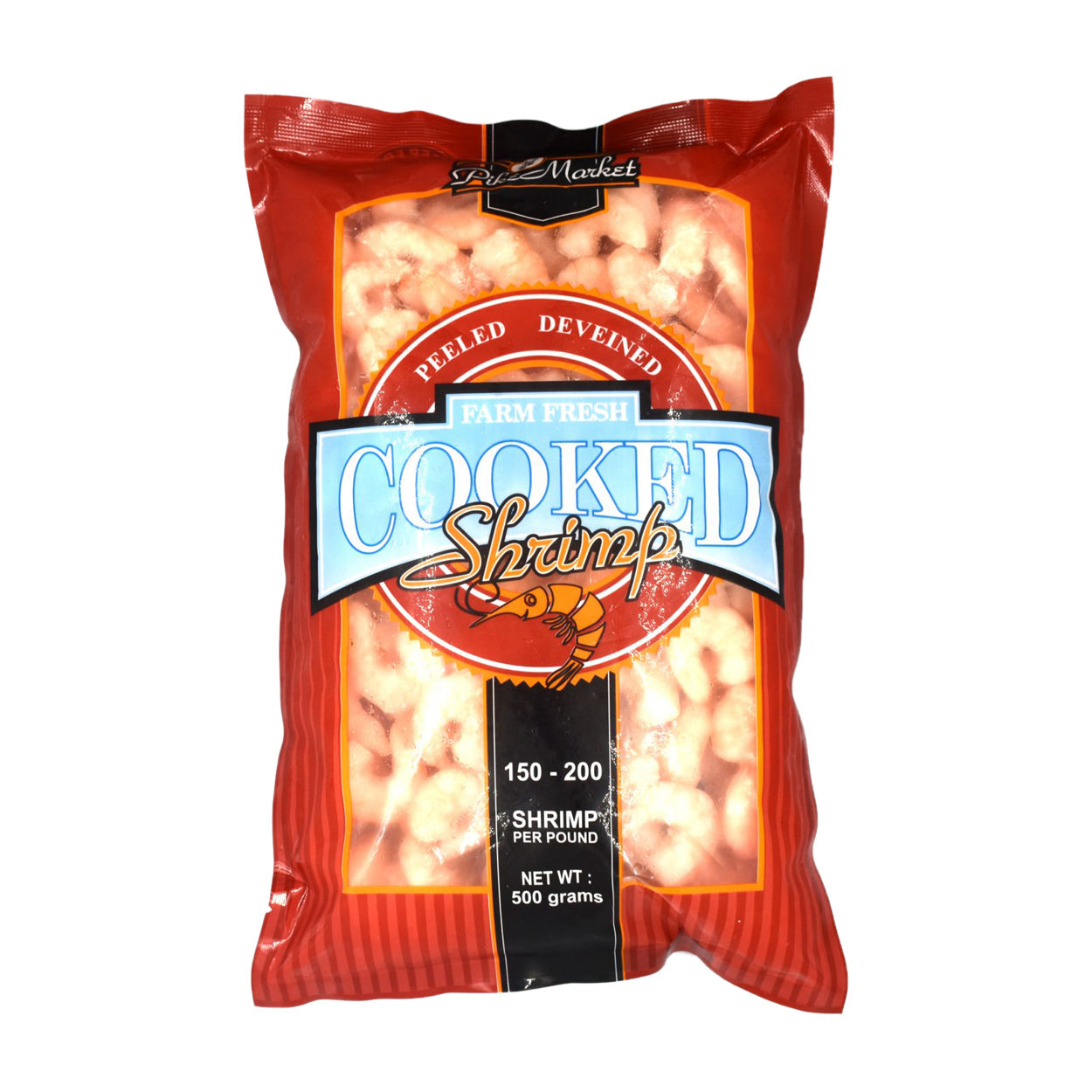 Pike Market Farm Fresh Cooked Shrimp Peeled Deveined 500g