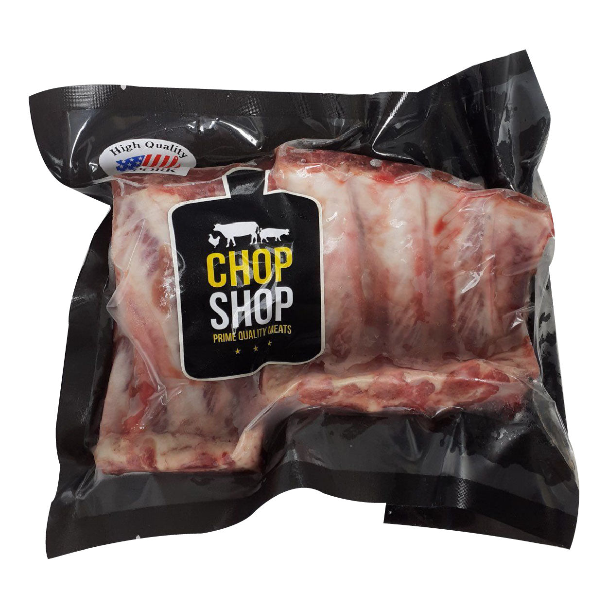Chop Shop Premium Meaty Back Ribs 450g Frozen Packed