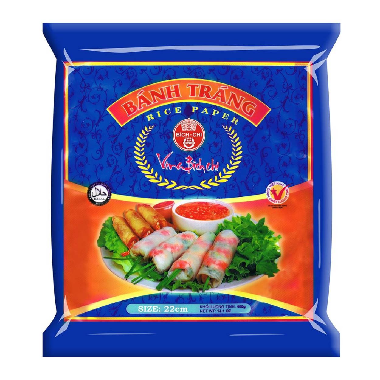Banh Trang Rice Paper Wrapper 22cm 400g