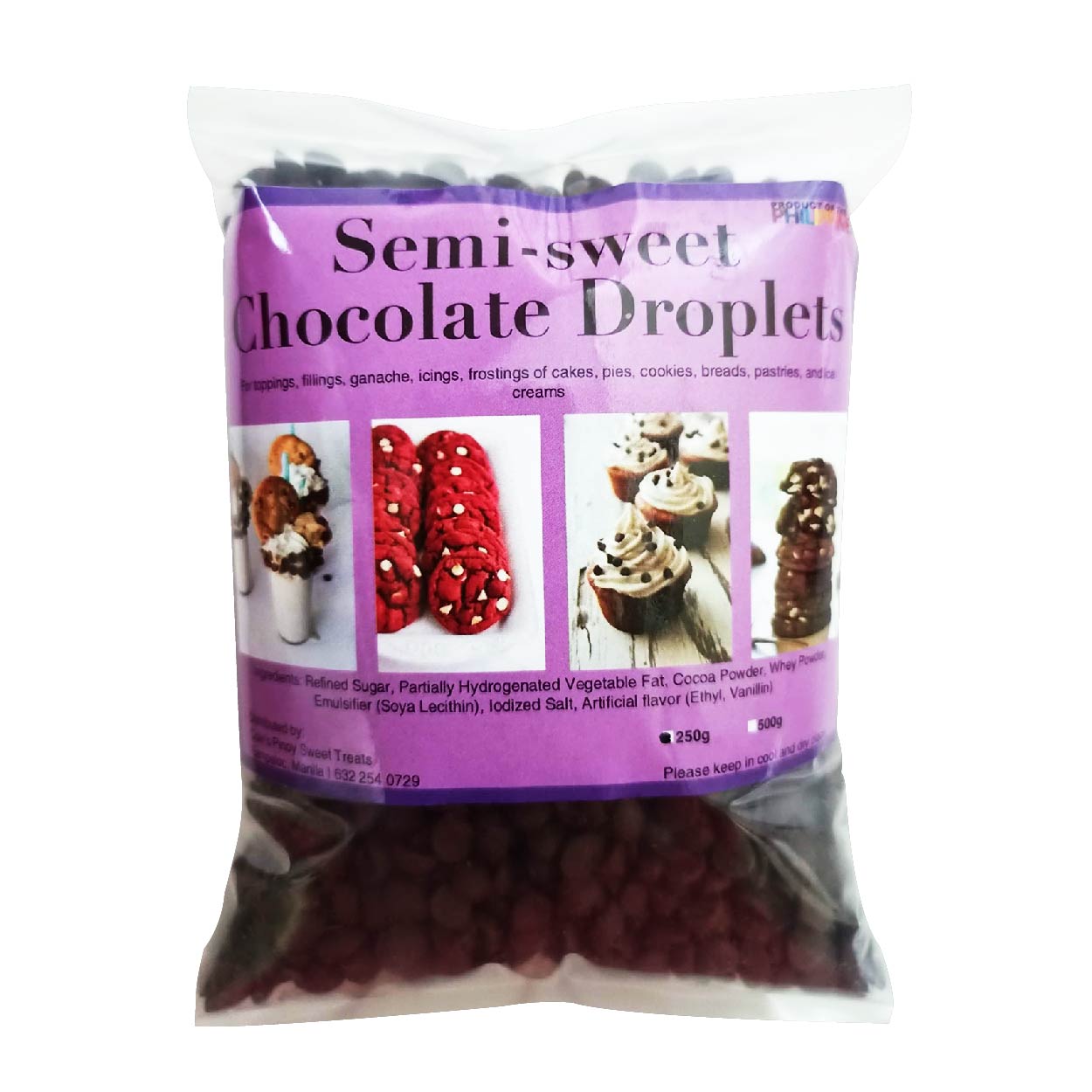 Coles Semi Sweet Chocolate Droplets Pouch 250g