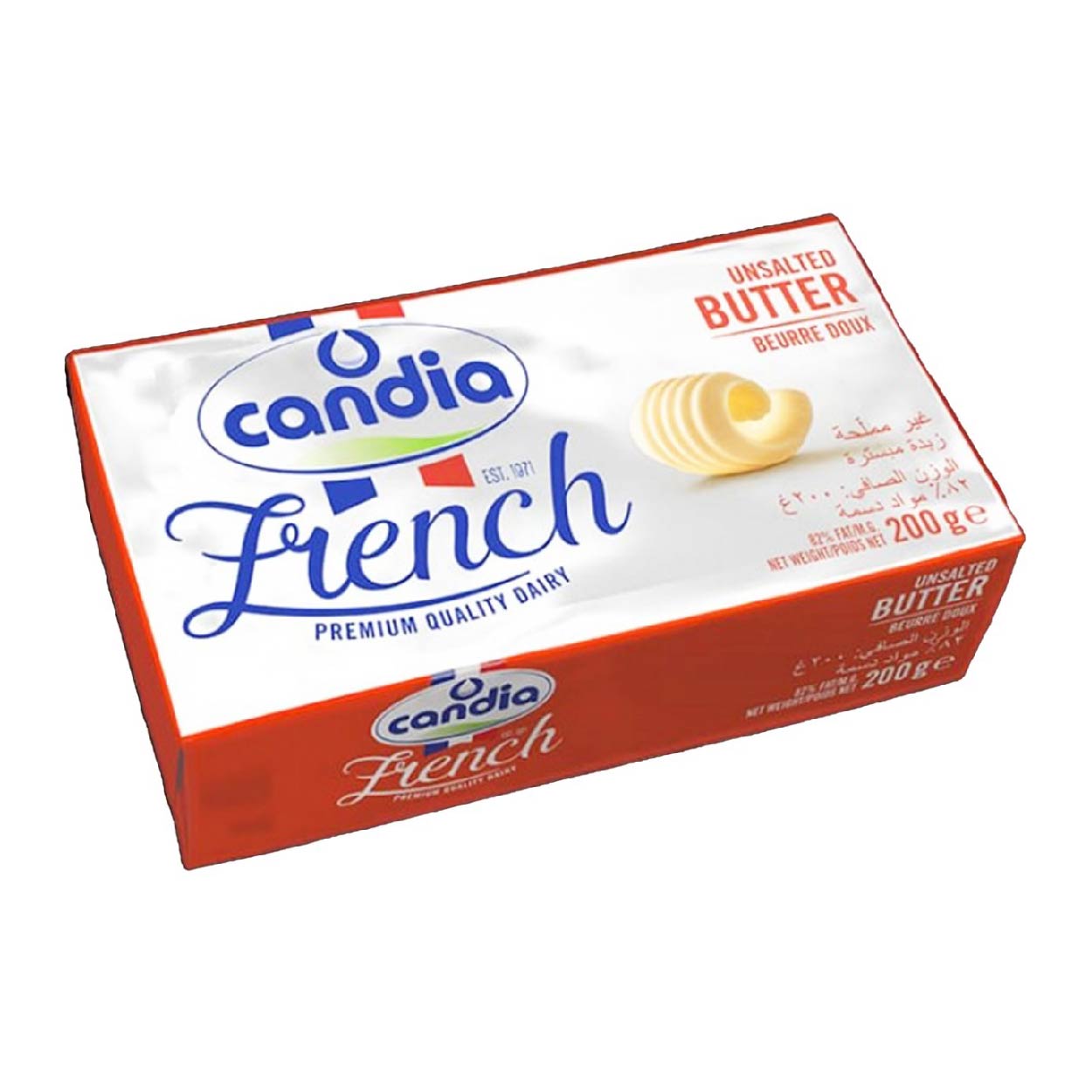 Candia French Unsalted Butter 200g