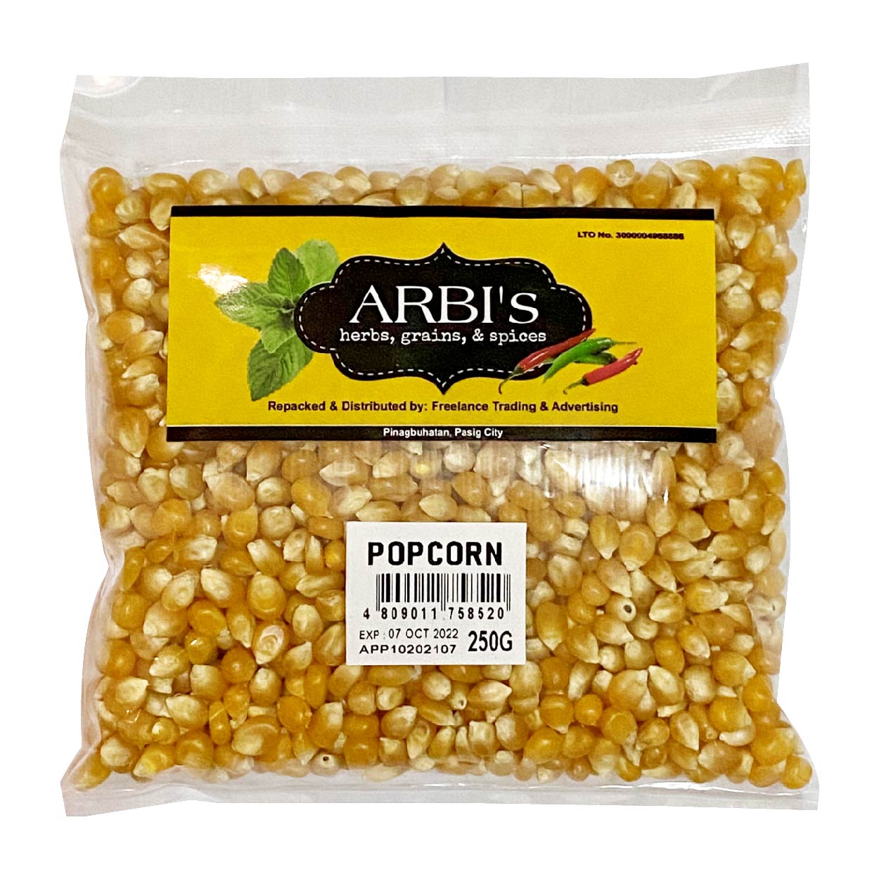 Arbi's Popcorn 250g