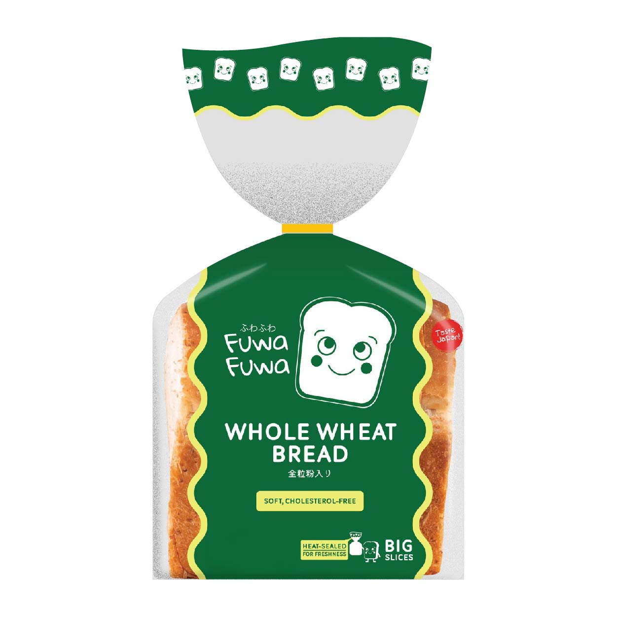 Fuwa Fuwa Whole Wheat Bread Big Slices 340g
