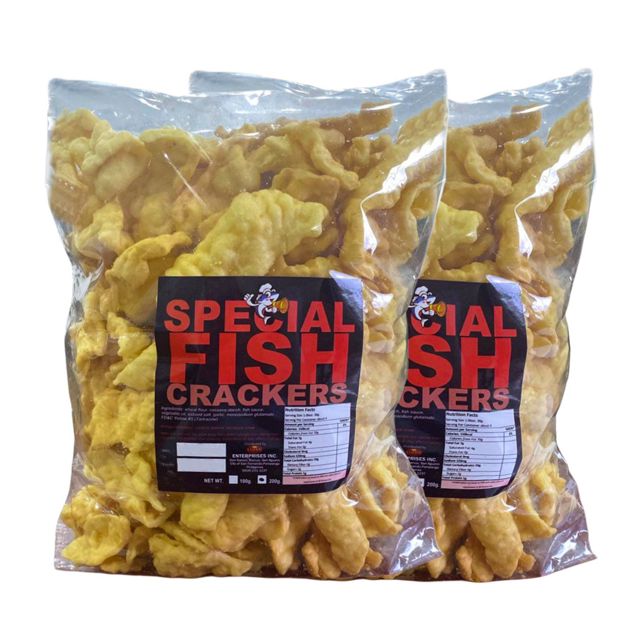 Ilocos Special Fish Crackers 2x200g