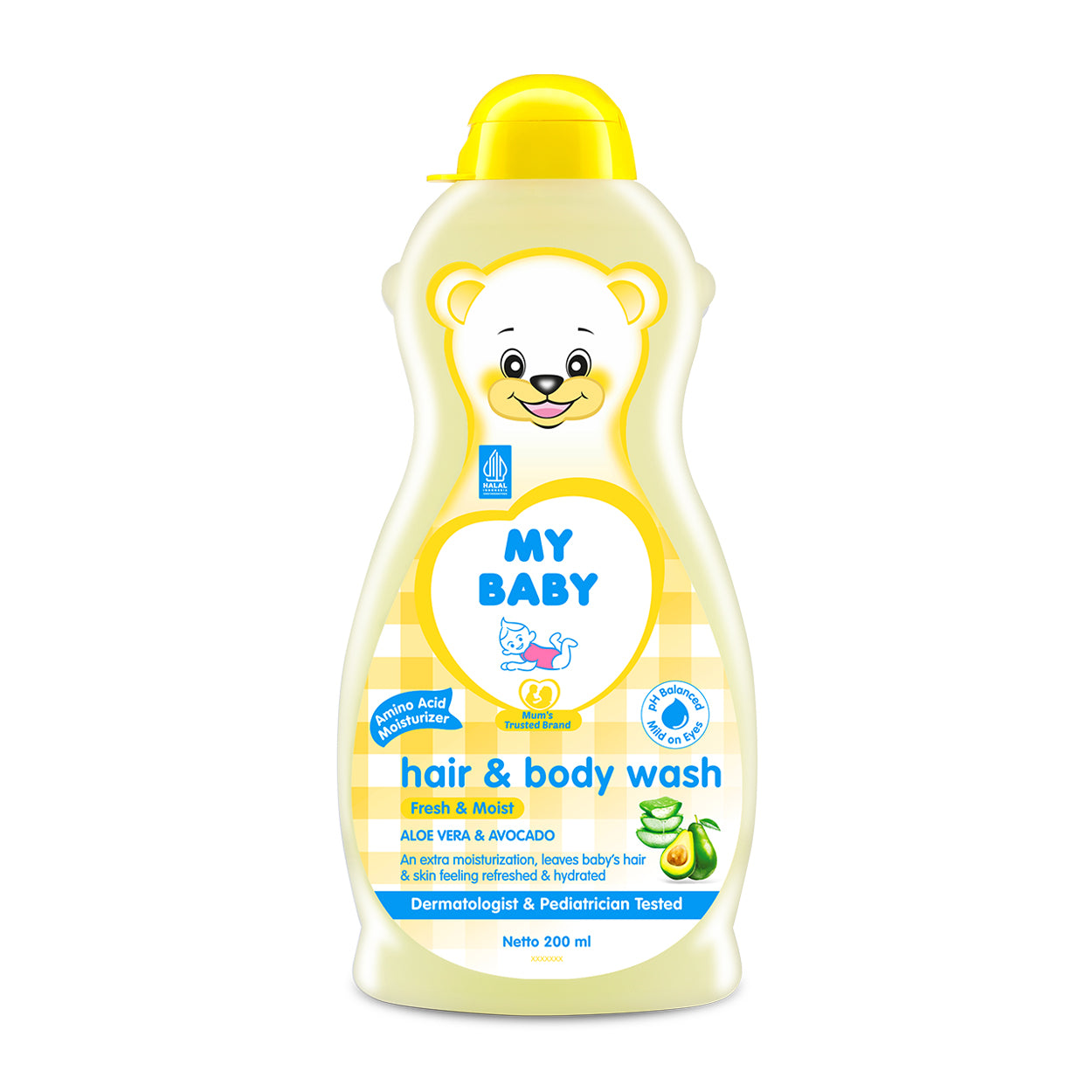 My Baby Hair & Body Wash Fresh & Moist 200ml