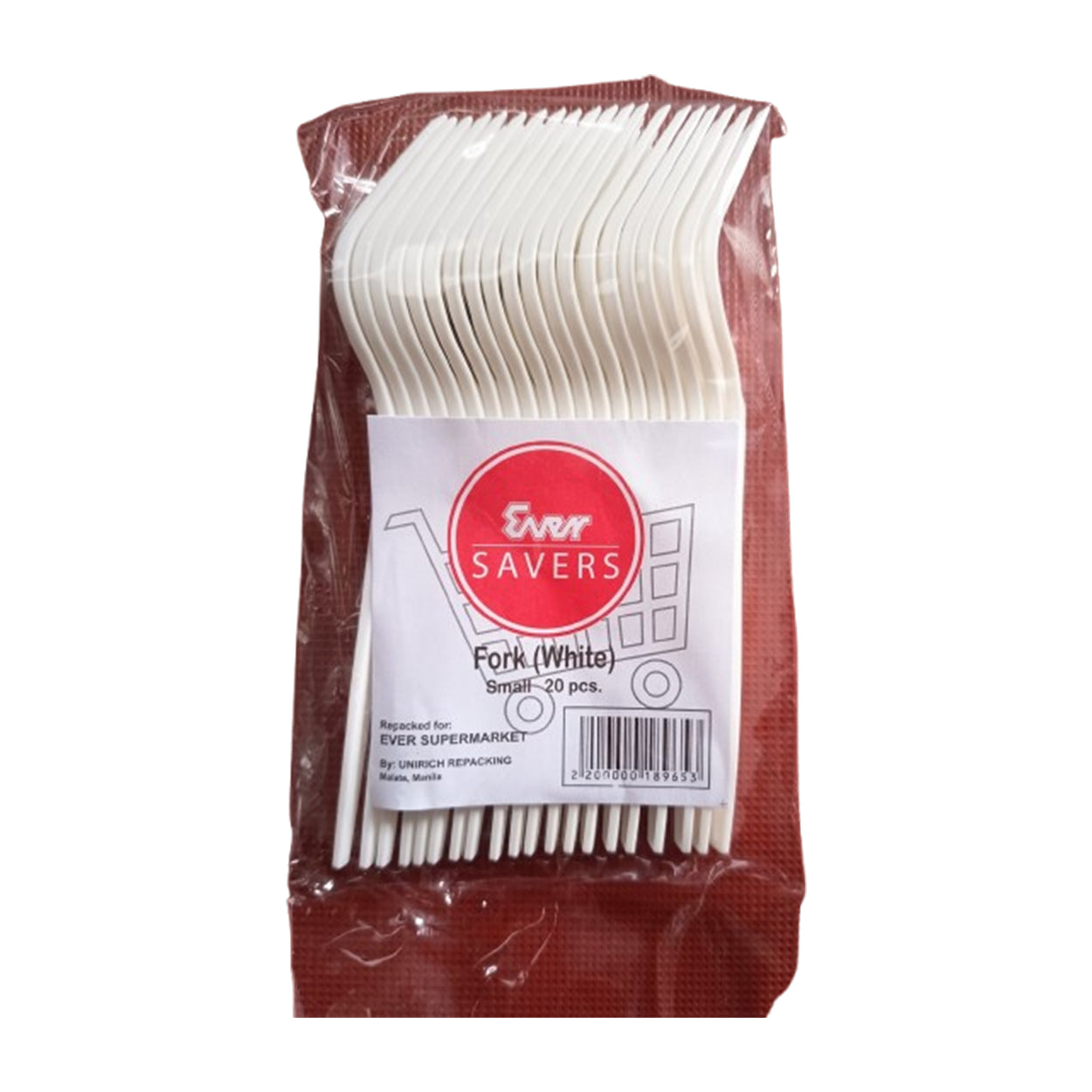 Ever Savers Disposable Fork White Small 20s