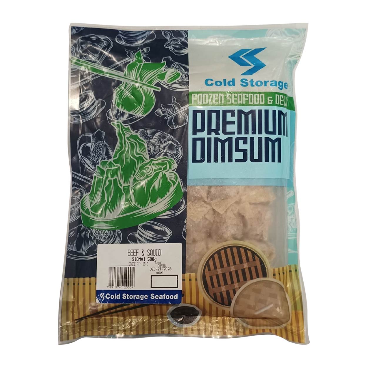 Cold Storage Premium Dimsum Beef & Squid Siomai 500g