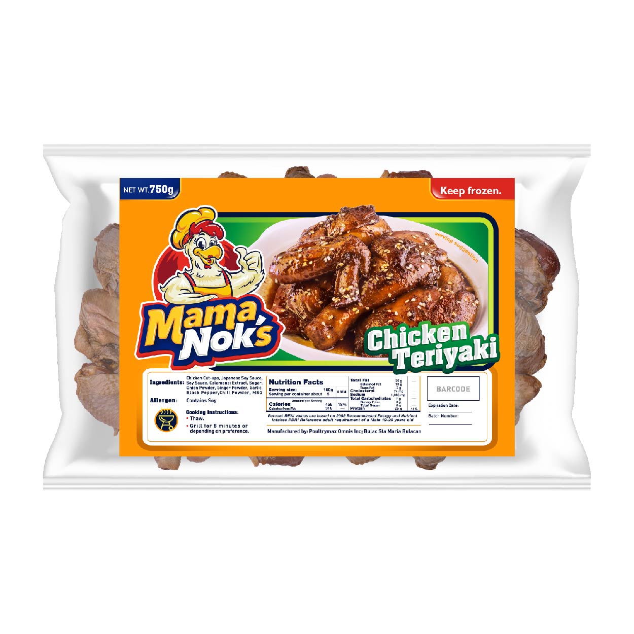 Mamanok's Chicken Teriyaki 750g