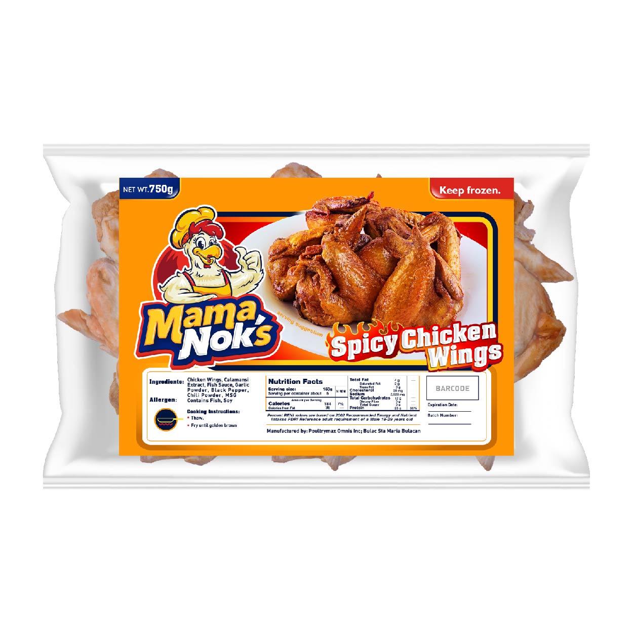 Mamanok's Spicy Chicken Wings 750g