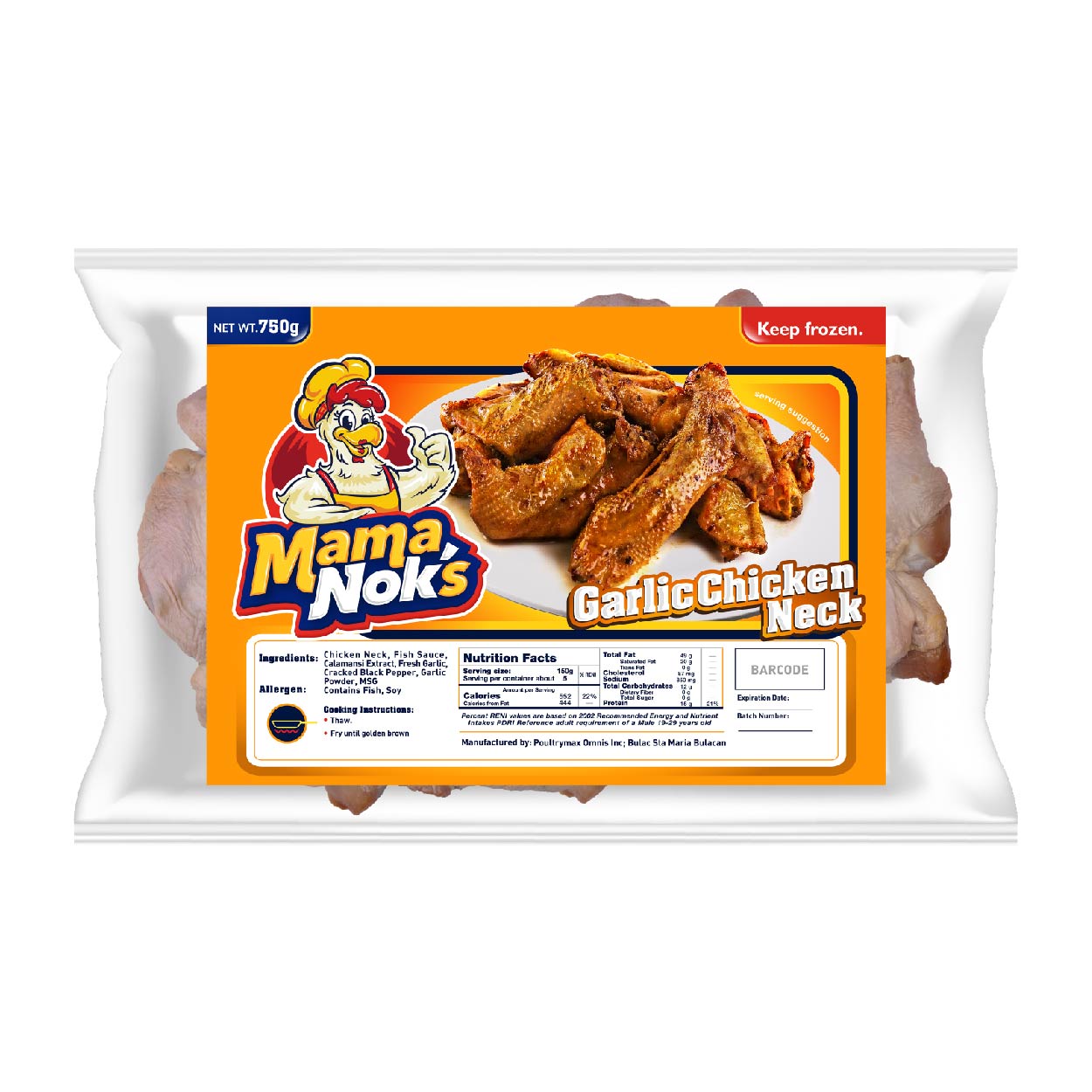 Mamanok's Garlic Chicken Neck 750g
