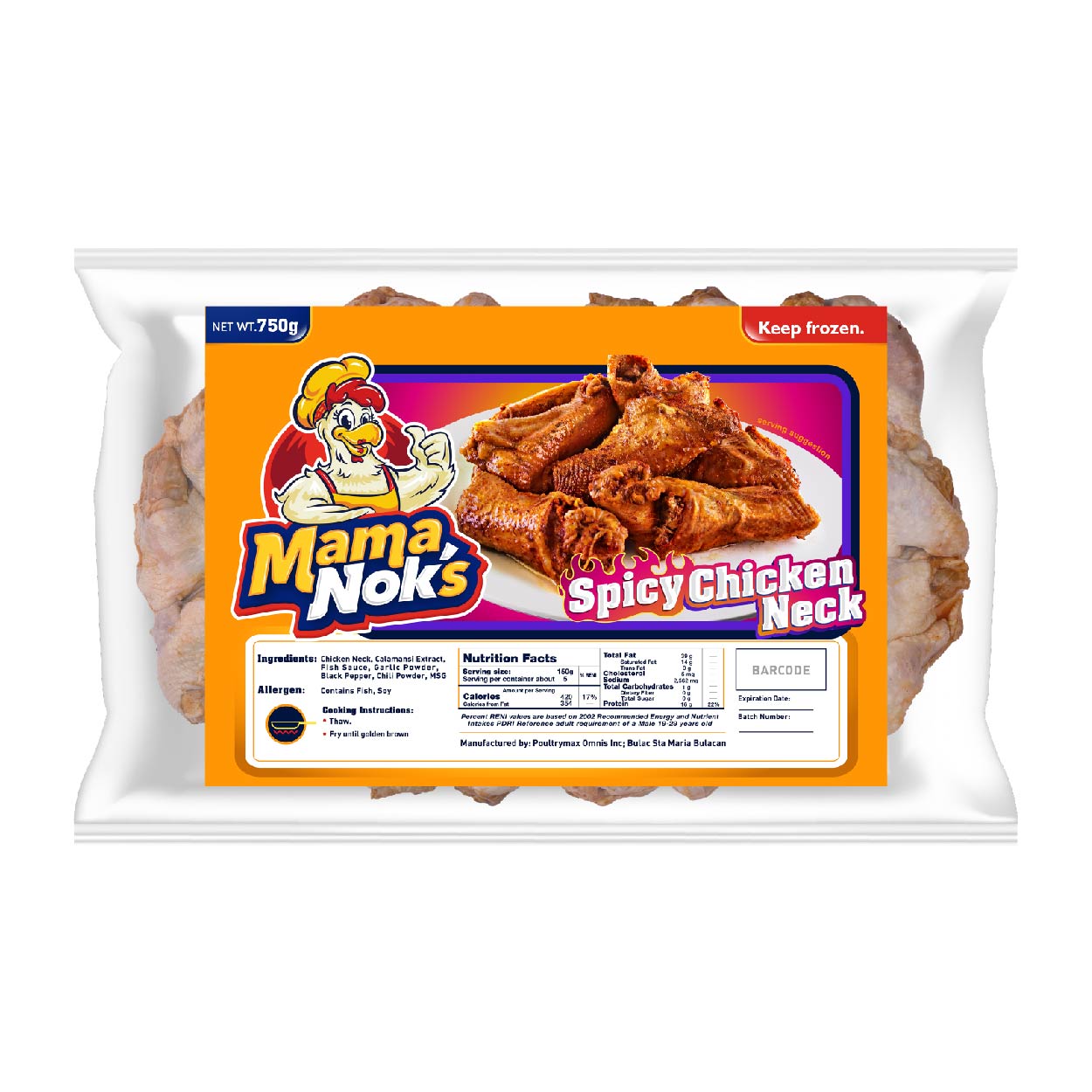 Mamanok's Spicy Chicken Neck 750g