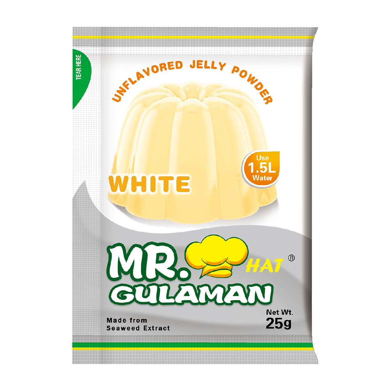 Mr. Hat Gulaman Unflavored Jelly Powder White 25g