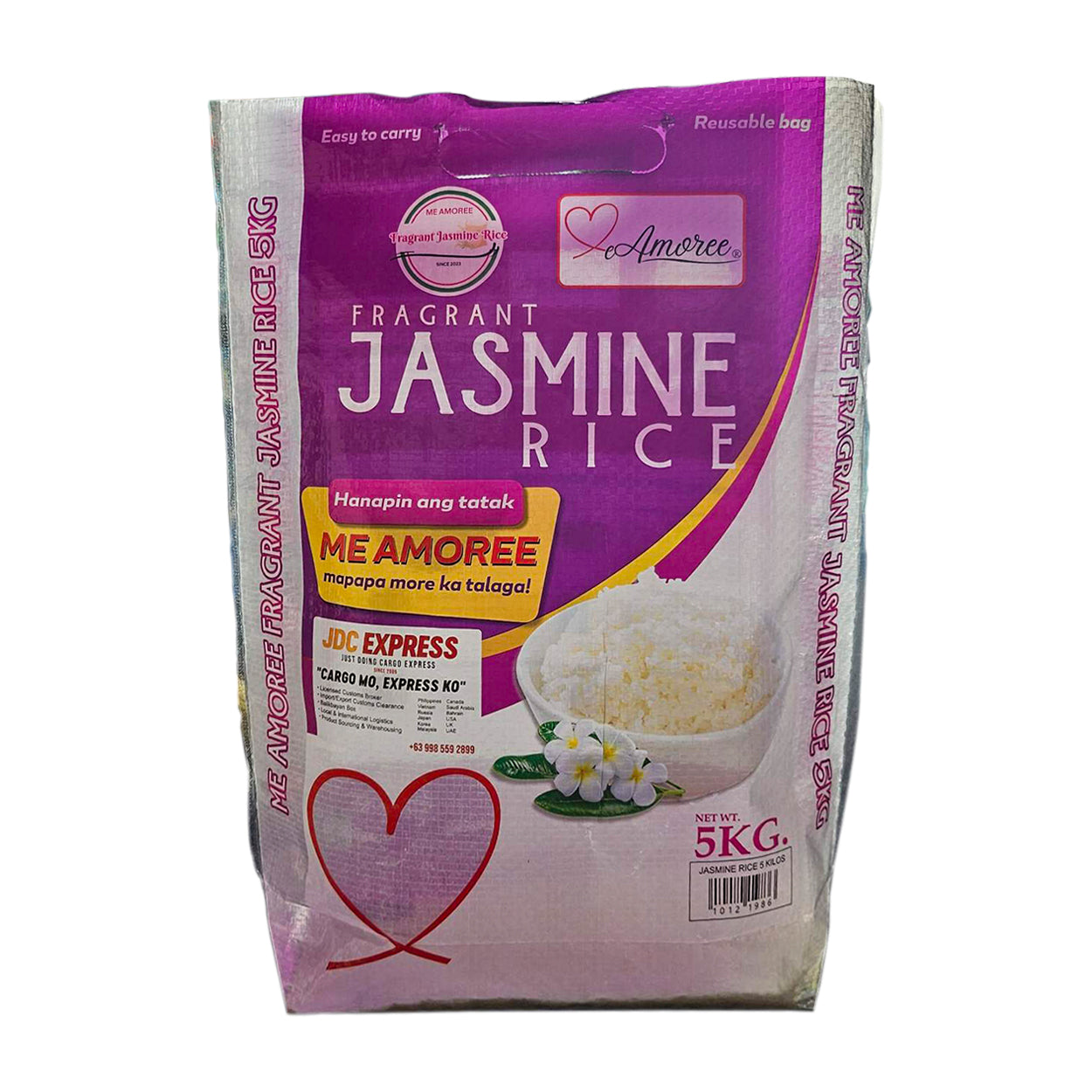 Me Amoree Fragrant Jasmine Rice 5kg