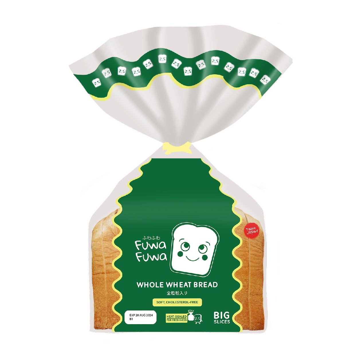Fuwa Fuwa Whole Wheat Bread Big Slices 510g