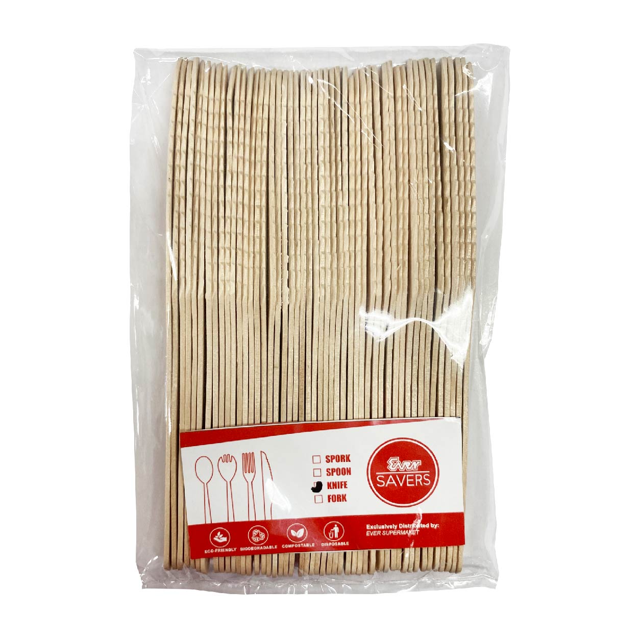 Ever Savers Disposable Wooden Knife 160mm 50s