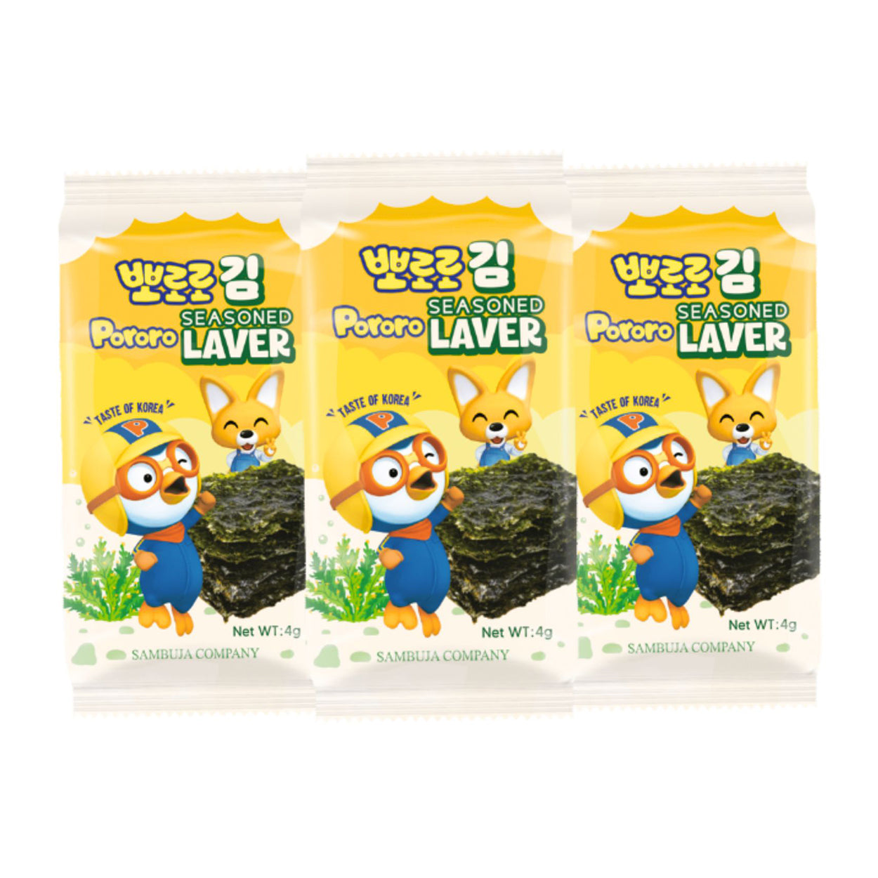 Pororo Seasoned Laver 3x4g