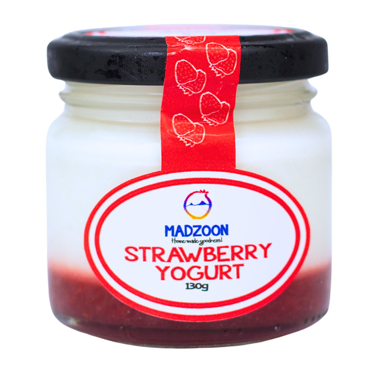 Madzoon Strawberry Yogurt Glass Jar 130g
