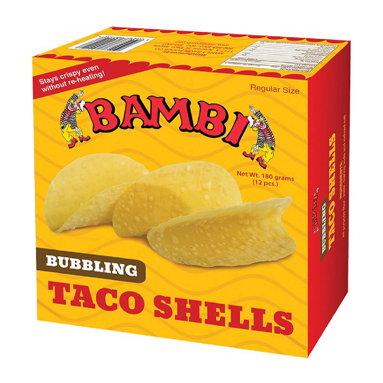 Bambi Bubbling Taco Shells Box 12s