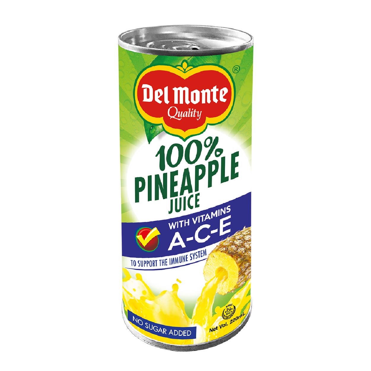 Del Monte 100% Pineapple Juice with ACE 202 220ml