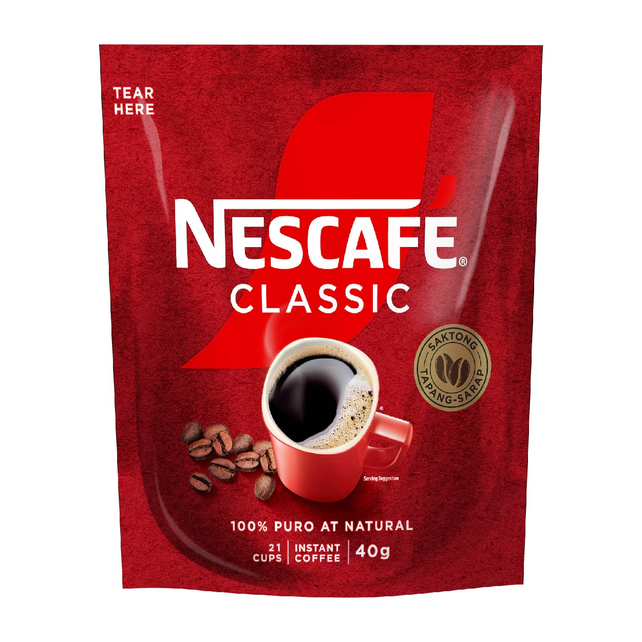 Nescafe Classic Instant Coffee Stand Up Pouch 40g