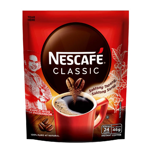 Nescafe Classic Instant Coffee Stand Up Pouch 46g