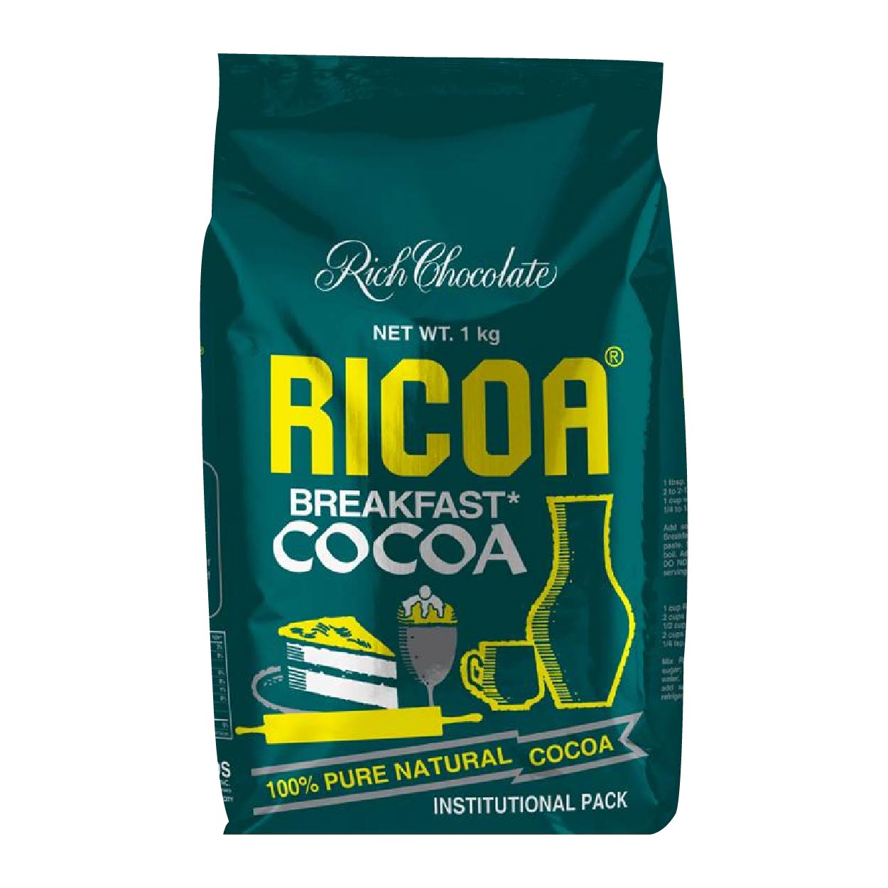 Ricoa Breakfast Cocoa Pouch 1kg