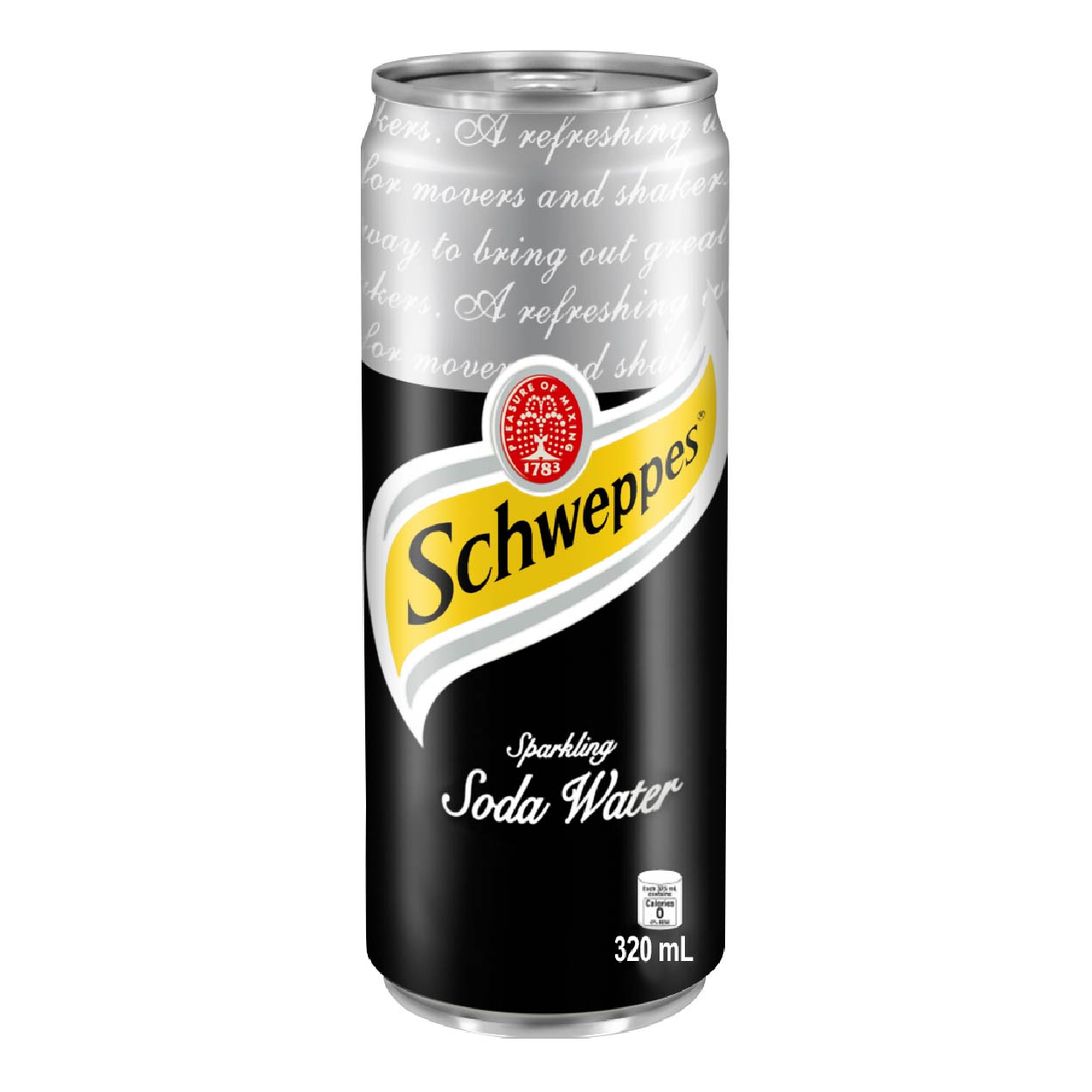 Schweppes Sparkling Soda Water Can 320ml
