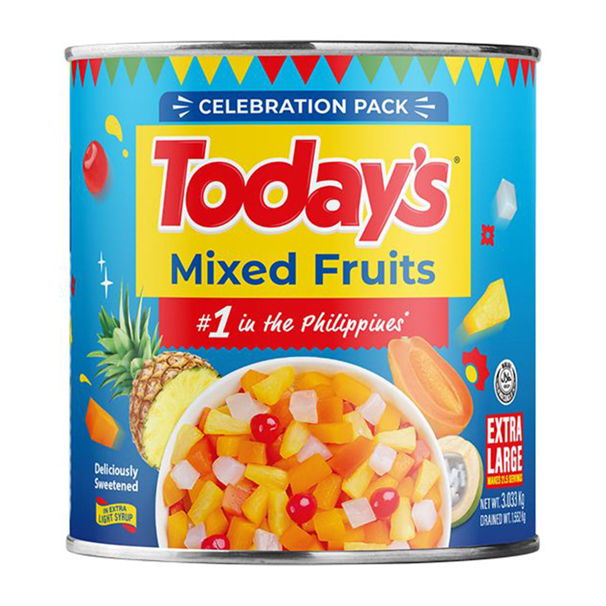 Today's Mixed Fruit Cocktail in Extra Light Syrup 3.03kg