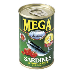 Mega Sardines in Tomato Sauce Easy Open 155g