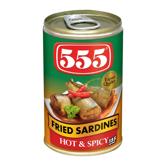 555 Fried Sardines Hot and Spicy Easy Open 155g