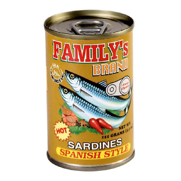 Family's Brand Sardines Spanish Style Easy Open 155g