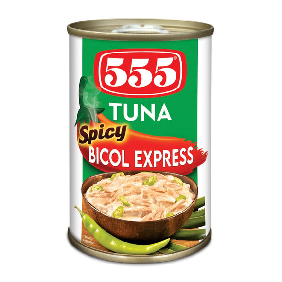 555 Tuna Spicy Bicol Express Easy Open Can 155g