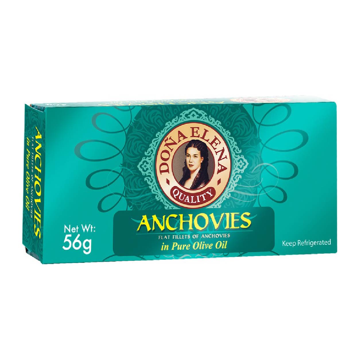 Dona Elena Flat Fillets of Anchovies in Pure Olive Oil 56g