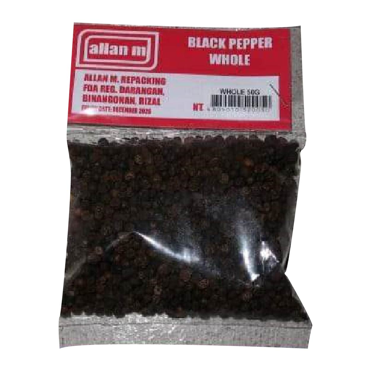 Allan M Black Pepper Whole 50g