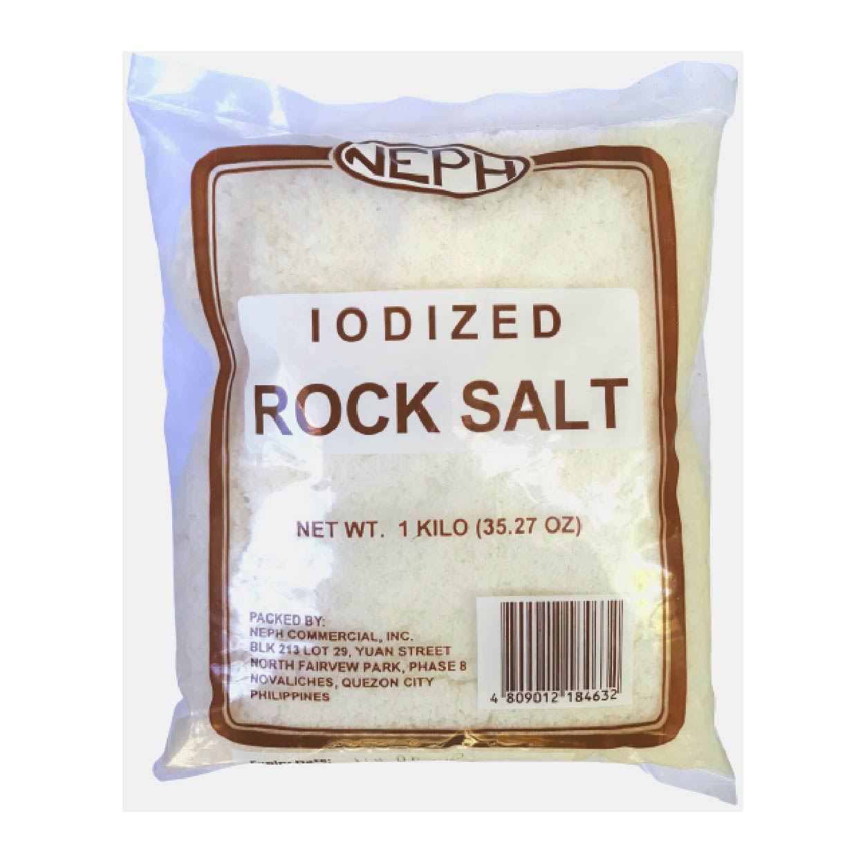 Neph Iodized Rock Salt 1kg