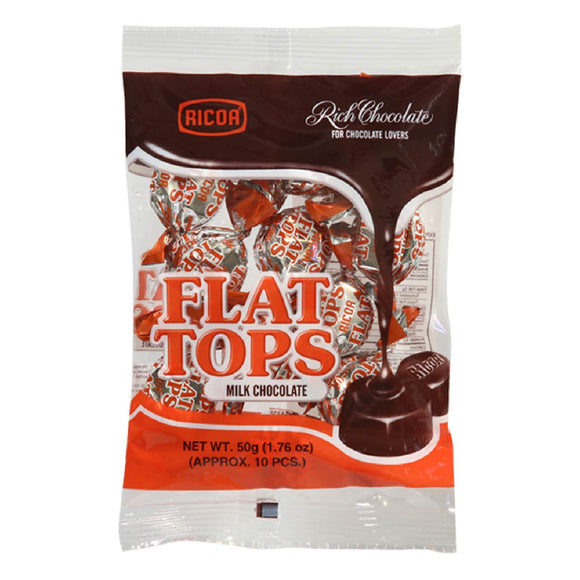 Ricoa Flat Tops Milk Chocolate Bag 10s