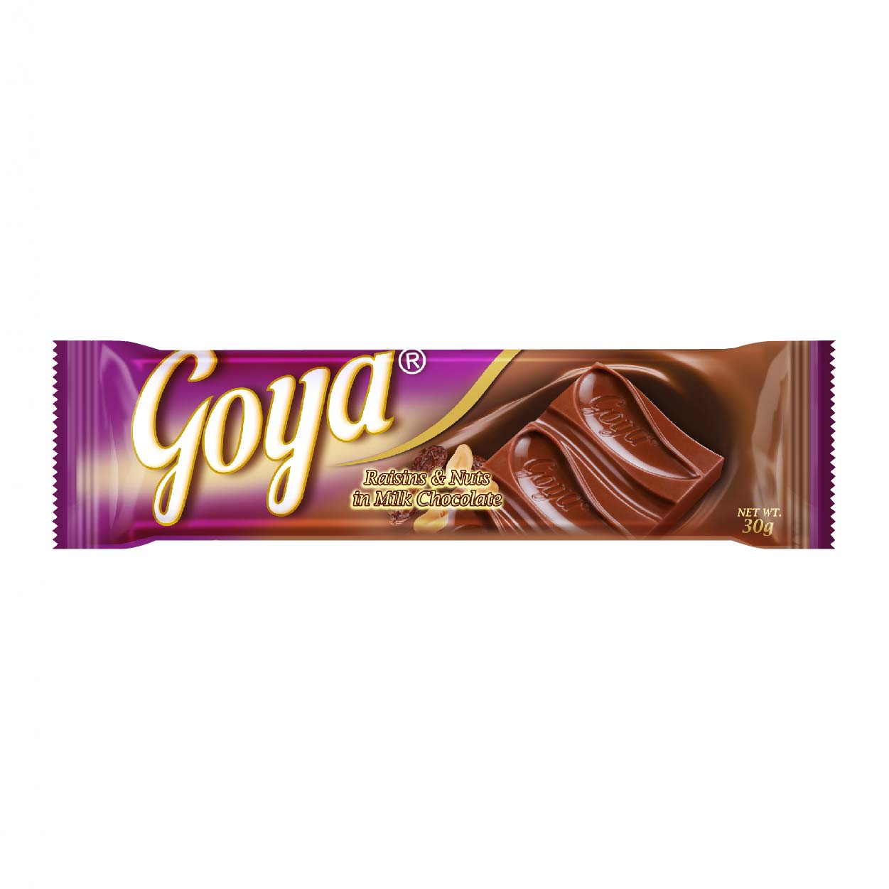 Goya Raisins & Nuts Milk Chocolate Bar 30g