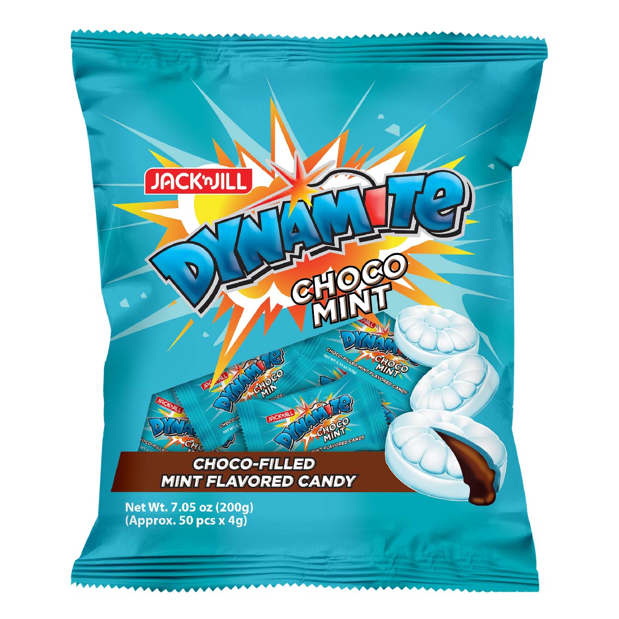 Dynamite Choco Filled Mint Candy 50s