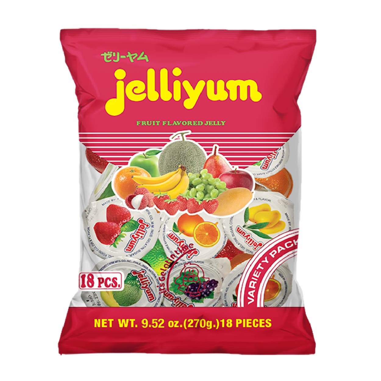 Jelliyum Fruit Flavored Jelly 18s