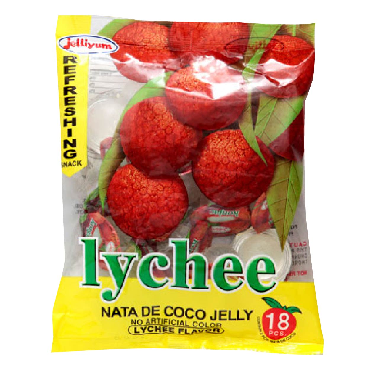 Jelliyum Lychee Nata De Coco Jelly 18s
