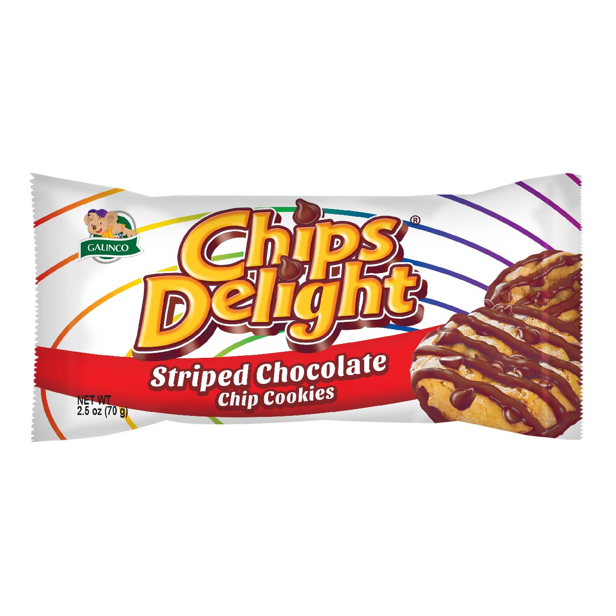 Chips Delight Striped Chocolate Chip Cookies 70g