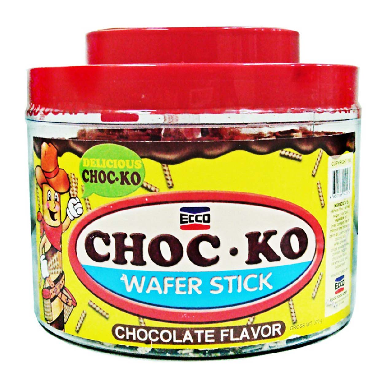 Ecco Choc-Ko Chocolate Wafer Stick 370g